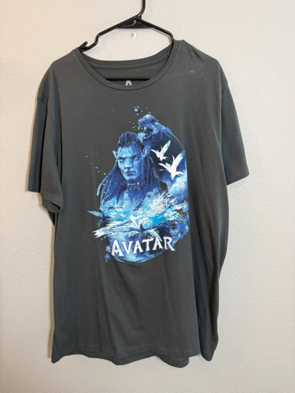 Avatar Movie Graphic T-Shirt XXL Gray Blue Na'vi Pandora Unisex Sci-Fi Tee